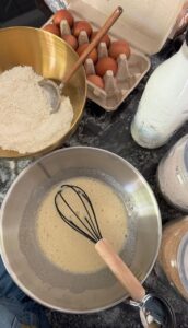 Ingredientes para realizar una receta de repostería.